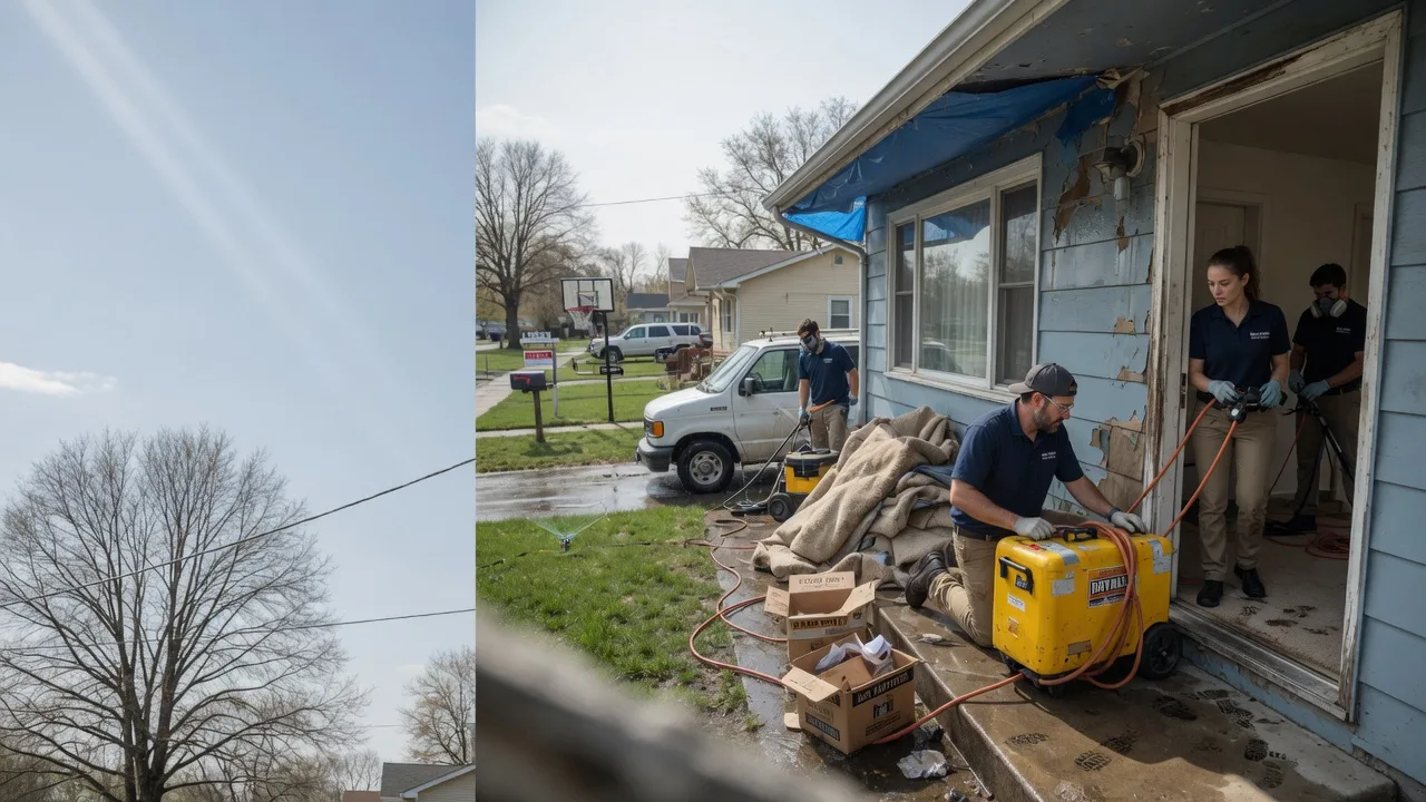 Basement Flood Cleanup in Evansville, MN near me